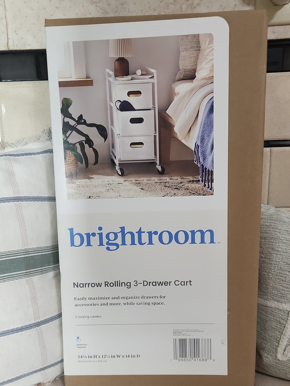 Brightroom Narrow Rolling 3 Drawer Cart
